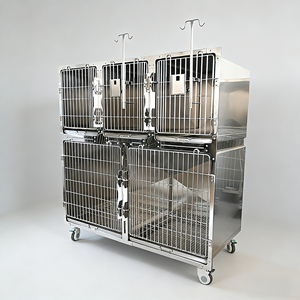 Cages d'hôpital et de clinique vétérinaires pour patients hospitalisés, cages de soins intensifs chauffantes à température constante avec chambre à oxygène, cages polyvalentes pour l'élevage <span class=keywords><strong>animal</strong></span> - Product Image 1