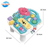 Table d'activités pour bébé sécurisée, trotteur 2 en 1, trotteur d'apprentissage pour bébé, trotteur pour enfants, pour garçons et filles, avec bureau d'apprentissage