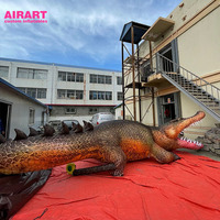 Ballon gonflable réel crocodile/crocodile 8m de long, reproduction d'animaux gonflables de cirque z08