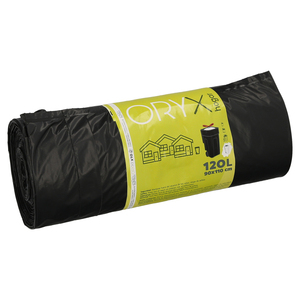 Sacchi per la Spazzatura Facili da Chiudere, 120 Litri, Rotolo da 10 Sacchi - Product Image 1