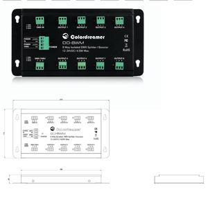 Dmx512 bị cô lập tín hiệu tốc độ cao RGBW Extender <span class=keywords><strong>Booster</strong></span> <span class=keywords><strong>DMX</strong></span> <span class=keywords><strong>LED</strong></span> <span class=keywords><strong>Repeater</strong></span> - Product Image 3