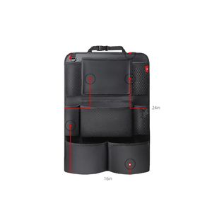 Organizador de Tela Poliéster 600D para Asiento de Coche Protector de Respaldo de Asiento Trasero con Bolsillo Transparente para iPad - Product Image 4