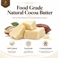 Blocs de beurre de cacao naturel de qualité alimentaire pour la pâtisserie au chocolat, les desserts et la confiserie