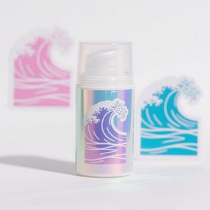 Custom <b>Logo</b> Uv Waterproof Vinyl <b>Sticker</b> Set Adhesive Die Cut <b>Sticker</b> Creator Printing Holographic Effect - Product Image 2