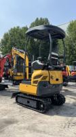 Miniexcavadora U17 1700kg, pequeña excavadora de 1,7 toneladas para uso doméstico