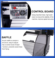 Control GRBL 2 en 1, Mini Router CNC 3018 Pro Max de 3 Ejes, Motor de Husillo 775 (12-36V) para Tallado y Grabado en Madera/Aluminio/Plástico