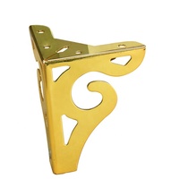 WINSTAR 1,5mm Dekorative Sofa-Accessoires 5-Zoll Couchtisch-Füße Goldene Metall-Möbelbeine mit Gummi