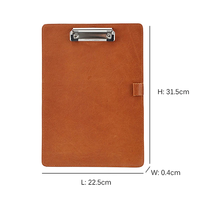 GA218 Dossier de presse-papiers personnalisé portable étanche A4 Clip en métal Menu Fashion Leather Clipboards File
