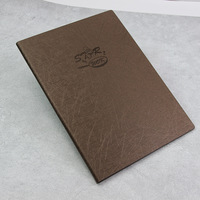 Carpeta de Presentación Personalizada de Cuero PU A4 con Dos Bolsillos para Organización de Archivos de Música en el Aula, Cubiertas de Menú de Restaurante