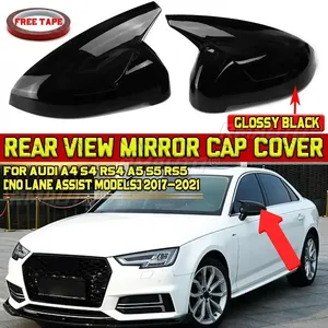 ฝาครอบกระจกมองข้างรถยนต์แบบกระจกเงา A4 จำนวน 2 ชิ้น สำหรับ Audi A4 S4 RS4 A5 S5 RS5 ปี 2017-2021 - Product Image 1