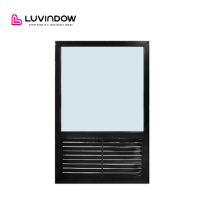 Luvindow Kommerzielles Texas-Hotel-Projekt Thermisch Getrenntes Aluminium-Kombinationsfenster Lamellen-Glasfenster Feststehendes Fenster - Product Image 1