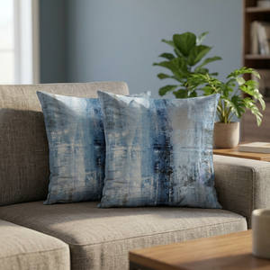 Housse de coussin décorative 45x45cm, vente en gros du fabricant, motif abstrait moderne imprimé, design personnalisé, pour hôpital et maison, 100% polyester - Product Image 1