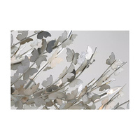 Lustre Papillon Moderne Doré en Laiton avec Branches et Feuilles d'Arbre pour Salon, Hôtel, Maison, Villa - Décoration Plafonnier
