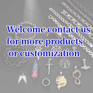 Oferta Especial: Collar de Acero Inoxidable 316L con Cadena Bizantina, Colgante Martillo de Thor Vikingo, Cierre de Cabeza de Animal y Diseño de Cesta de Flores, Joyería Bicolor - Product Image 6