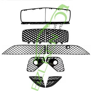 Nueva rejilla de parachoques delantero, rejilla de salida de aire lateral, Cromo Negro para 2019 + para Bentley GT Mulliner, reemplazos 3SD853597 3SD807676A - Product Image 1