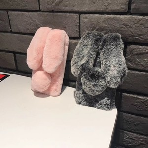 Dễ Thương Mùa Đông Ấm Áp <span class=keywords><strong>3D</strong></span> Lông Thỏ Sang Trọng Fluffy Điện Thoại Di Động Trường Hợp Đối Với <span class=keywords><strong>iPhone</strong></span> <span class=keywords><strong>6</strong></span> 7 8 Cộng Với XS X Max XR 11 Pro Max - Product Image 3