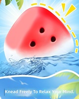 Schattig fruitvormig tiener stressverlichtend zacht PU ijs-skin watermeloen squishy speelgoed voor bureaudecoratie cadeau