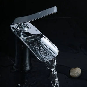 Sıcak satış şelale Singe kolu banyo muslukları sıcak soğuk su lavabo musluk akıllı musluk - Product Image 6