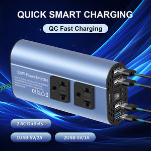 เครื่องแปลงไฟรถยนต์มาตรฐานยุโรป แปลงไฟ 12V เป็น 220V คลื่นไซน์ 300/500W ตัวเครื่องโลหะ พร้อมการรับประกัน 1 ปี - Product Image 5