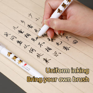Bolígrafos de caligrafía negra para principiantes, pinceles de pincel para caligrafía, delineador de escritura, de buen uso, 4 Uds. - Product Image 4