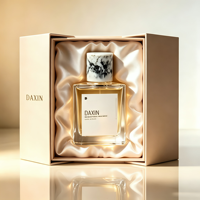 Vente en gros de flacons de parfum de luxe au style unique, 30 ml, 50 ml, 100 ml, avec un design en marbre, un bouchon en résine et un emballage en boîte