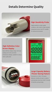 OEM ODM Stylo testeur de pureté de l'eau numérique 4-en-1 avec grand écran LCD <span class=keywords><strong>pour</strong></span> TDS, EC, <span class=keywords><strong>PH</strong></span> et température, <span class=keywords><strong>pour</strong></span> <span class=keywords><strong>piscine</strong></span> et eau potable - Product Image 3