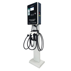 طاقة جديدة GB/T مثبتة على الأرض V 32A 14kw نوع 2 AC EV شحن كومة ركن السيارة محطة إعادة الشحن - Product Image 1