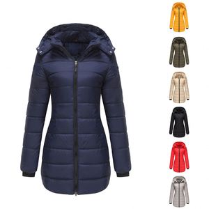 Veste en coton épais à manches longues, parka chaude pour femme, automne-hiver - Product Image 1