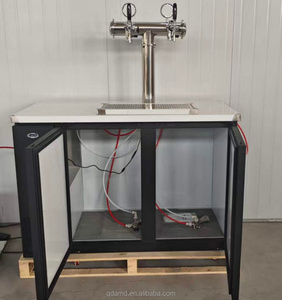Distributeur de boissons en acier inoxydable pour brassage commercial de kombucha, <span class=keywords><strong>machine</strong></span> <span class=keywords><strong>à</strong></span> <span class=keywords><strong>bière</strong></span> Kegerator de qualité alimentaire, électrique/refroidissement par glace - Product Image 3