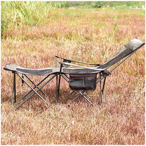 Tumbona de salón plegable moderna para playa y siesta de oficina individual, silla de cama plegable reclinable, muebles de exterior de Metal para uso en parques - Product Image 6