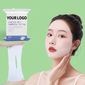 แผ่นผ้าฝ้ายอัดแบบเปียกสำหรับเปิดหน้าจมูกแผ่นผ้าฝ้ายอัดแบบหน้าบางบีบอัดแบบเปิดรู - Product Image 6