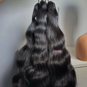 Capelli Vergini Non Trattati di Alta Qualità Vietnamiti e Cambogiani con Cuticole Allineate, Doppia Trama, Fasci di Capelli Naturali per Extension - Product Image 1