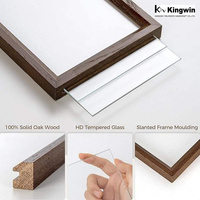 Bingkai Foto Kayu Oak Langsung dari Pabrik, Cetak UV, Vertikal, untuk Dekorasi Rumah, Hadiah, Eceran, Grosir