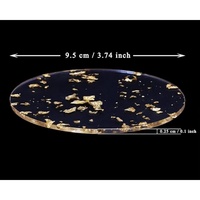 Sous-verres décoratifs en acrylique, sous-verres irréguliers pour bar, sous-verres transparents en forme de nuage