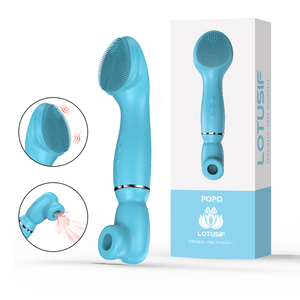 เครื่องนวดหน้าแบบ 2-in-1, แปรงทำความสะอาดผิวหน้าขนแปรงนุ่ม & อุปกรณ์ดูดสิวพร้อมโหมดสั่นสะเทือน 12 แบบ, ชาร์จผ่าน USB ได้ - Product Image 4