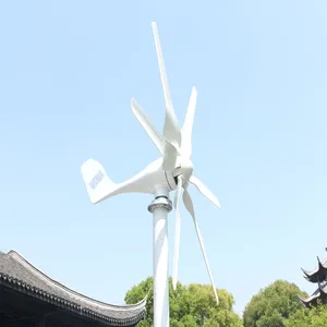เครื่องกำเนิดไฟฟ้าพลังงานลมรุ่นใหม่ พัฒนาใหม่ กำลังไฟ 1000w 12v 24v 48v พร้อมใบพัด 6 ใบ แถมฟรีตัวควบคุม PWM สำหรับใช้ในบ้าน SUN-1000 เครื่องกำเนิดไฟฟ้าพลังงานลม - Product Image 4