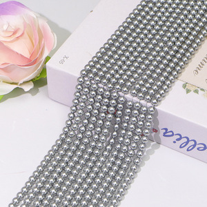 ลูกปัดมุกสังเคราะห์สีขาวทรงกลมสำหรับทำสร้อยคอ ขนาด 2-14 มม. ขายส่ง - Product Image 3