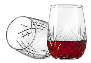 Бокалы для вина, бокалы для напитков без ножек, бокалы для виски ручной резки-дублиновая коллекция, 16 унций, набор из 4 шт. - Product Image 4