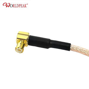 MCX steker kabel koaksial kuncir RF RG316 timah tambalan antena eksternal ew35 colokan laki-laki FME sudut kanan untuk FME pria - Product Image 4