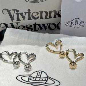 Boucles d'oreilles en argent et zircon haut de gamme Empress Dowager Vivienne, style européen et américain, élégantes et polyvalentes - Product Image 3