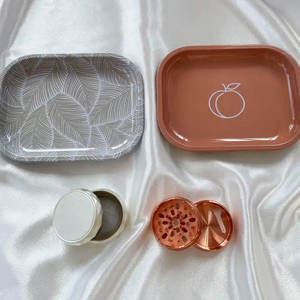 Échantillons Gratuits Plateau Roulant Plateau de Service Plateau Métallique pour Herbes Marques de Produits pour Fumeurs Magasin de Vente de Produits pour Fumeurs - Product Image 2