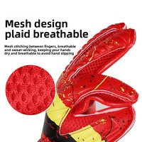 Guantes de Portero de Fútbol de Látex Unisex para Niños, Adultos y Adolescentes, Protección Profesional para los Dedos, Antideslizantes, para Entrenamiento