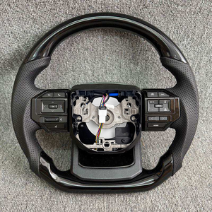 Modification <span class=keywords><strong>du</strong></span> volant en fibre de carbone et cuir, sport, <span class=keywords><strong>personnalisable</strong></span> pour Corolla LC300 LC250 Hilux Fortuner Land Cruiser GR - Product Image 3