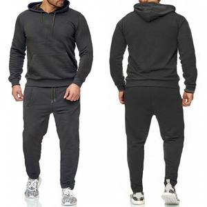 Conjunto de Sudadera con Capucha para Hombre, Transpirable, Forro Polar, Poliéster/Algodón, 400g, Sin Costuras, Ropa Deportiva Informal - Product Image 4