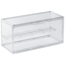 Estante de almacenamiento apilable multifuncional para juguetes y figuras con cajas transparentes - Product Image 4