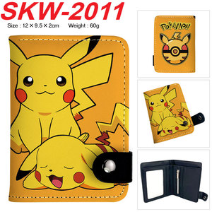 Printed Pu Short <b>Wallet</b> with Snap Closure Unisex <b>Card</b> <b>Holder</b> Characters Cartoon Design 12x9.5x2cm - Product Image 4
