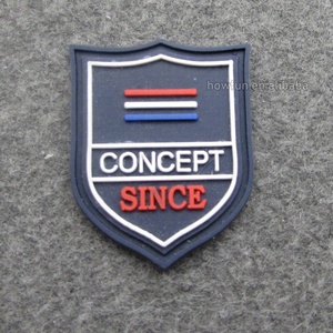 3D PVC/Silicone nhãn làm logo dập nổi PVC cao su vá cho quần áo/túi - Product Image 3