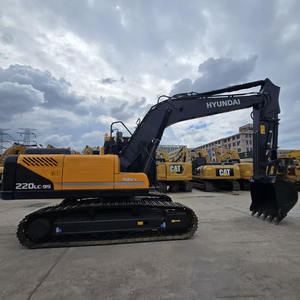 Hyundai-Excavadora de 22 toneladas fabricada en Corea del Sur con motor central, motor, caja de cambios, componentes de bomba en stock para la venta - Product Image 2