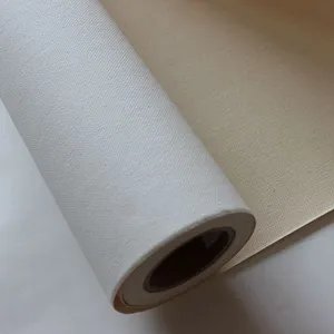 Fabrika doğrudan satış sanatçı polyester mürekkep püskürtmeli tuval rulo büyük boy su geçirmez geniş format mat boş mürekkep püskürtmeli tuval