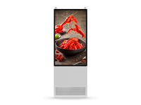 Écran LED double face ultra-plat 75 pouces 4K pour extérieur, indice de protection IP66, 3500 NITS